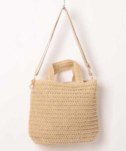 Kahiko（カヒコ）の「【Kahiko】SURF＆Palms チルミニバッグ ショルダー＆トート2WAY（ショルダーバッグ・レディース・ベージュ/カーキ/オレンジ・FREE）」の4枚目の写真