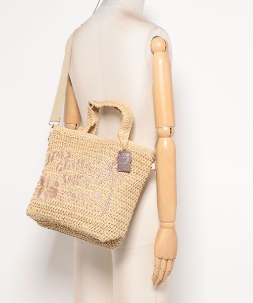 Kahiko（カヒコ）の「【Kahiko】SURF＆Palms チルミニバッグ ショルダー＆トート2WAY（ショルダーバッグ・レディース・ベージュ/カーキ/オレンジ・FREE）」の7枚目の写真