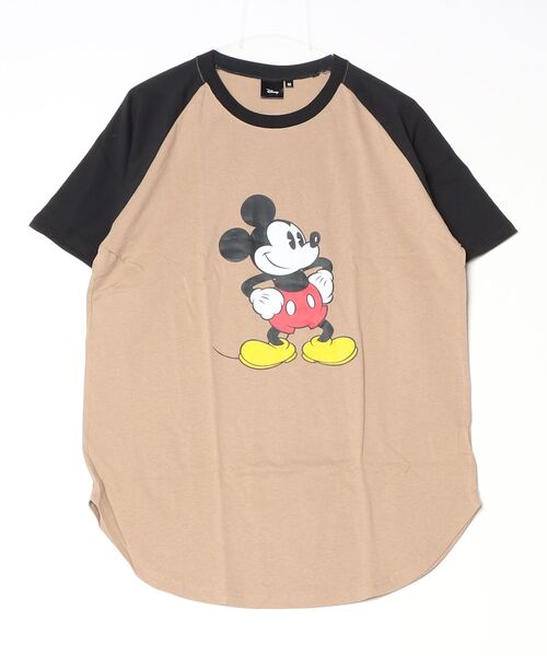 Disney（ディズニー）の「【Disney/ディズニー】プリント ラグラン Tシャツ（Tシャツ/カットソー・メンズ・杢グレー/ホワイト系その他3/ベージュ/オフホワイト/ベージュ系その他/ホワイト系その他/グレー系その他/ホワイト系その他2・M/XL/L）」の2枚目の写真