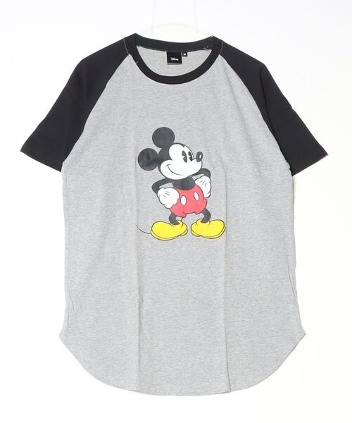 Disney（ディズニー）の「【Disney/ディズニー】プリント ラグラン Tシャツ（Tシャツ/カットソー・メンズ・杢グレー/ホワイト系その他3/ベージュ/オフホワイト/ベージュ系その他/ホワイト系その他/グレー系その他/ホワイト系その他2・M/XL/L）」の6枚目の写真