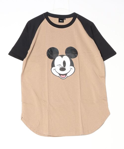Disney（ディズニー）の「【Disney/ディズニー】プリント ラグラン Tシャツ（Tシャツ/カットソー・メンズ・杢グレー/ホワイト系その他3/ベージュ/オフホワイト/ベージュ系その他/ホワイト系その他/グレー系その他/ホワイト系その他2・M/XL/L）」の8枚目の写真