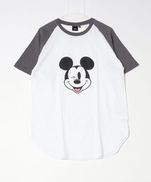 【Disney/ディズニー】プリント ラグラン Tシャツ