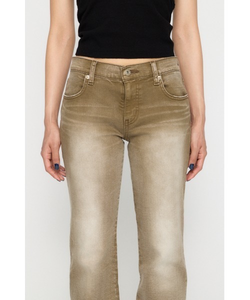 LAGUA GEM（ラグアジェム）の「LYRA LOW WAIST FLARE デニム（デニムパンツ・レディース・ベージュ/ブルー・22inch/23inch/24inch/25inch/26inch）」の9枚目の写真