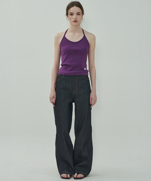 MOTT(モット)の「サイドルーズバンドデニム-ノンフェイデッドネイビー(デニムパンツ・レディース・その他・SMALL/MEDIUM)」の3枚目の写真