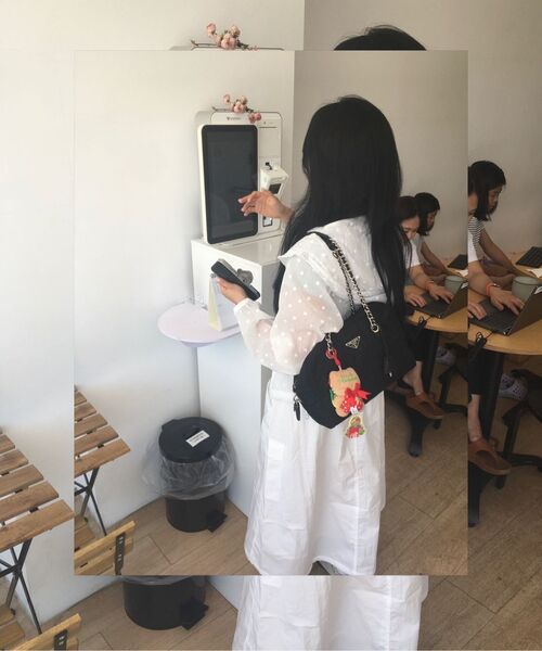 THE GREEN LAB（ザグリーンラボ）の「シースルードットフード軽量ウィンドブレーカージャケット[ホワイト]（ナイロンジャケット・レディース・その他・FREE）」の8枚目の写真