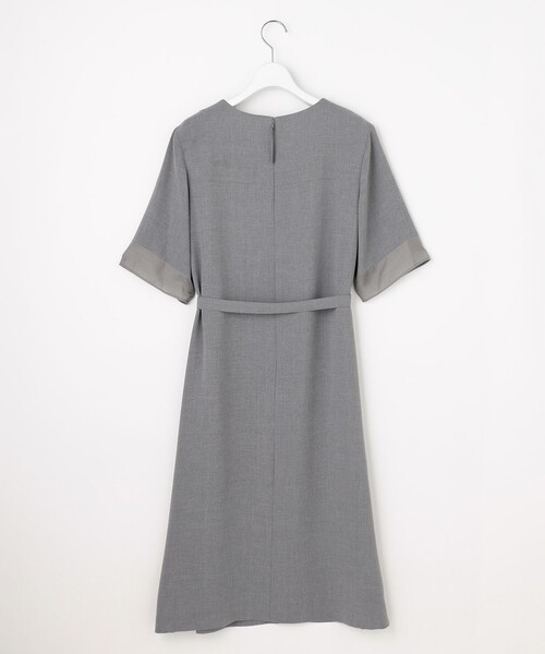 J.PRESS(ジェイプレス)の「【セットアップ対応】MELANGE ライトツイル ワンピース(ワンピース・レディース・ライトグレー系・T13/T15)」の5枚目の写真
