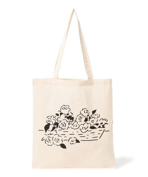 cabaret poval(キャバレーポバール)の「Cabaret Poval / PCL TOTE BAG(トートバッグ・メンズ・ブラック/ナチュラル・ONE SIZE)」の1枚目の写真