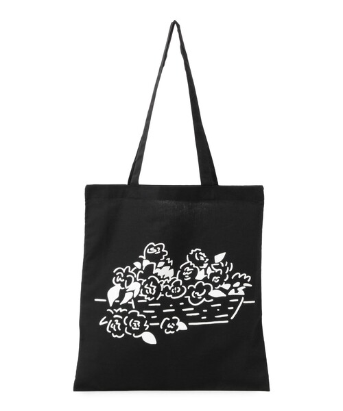 cabaret poval(キャバレーポバール)の「Cabaret Poval / PCL TOTE BAG(トートバッグ・メンズ・ブラック/ナチュラル・ONE SIZE)」の2枚目の写真