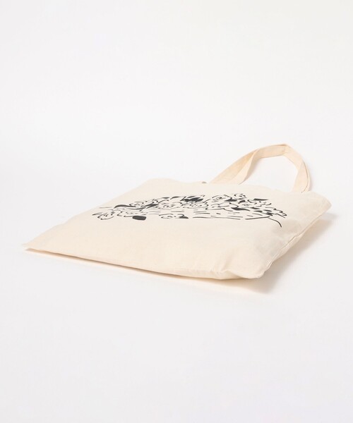 cabaret poval(キャバレーポバール)の「Cabaret Poval / PCL TOTE BAG(トートバッグ・メンズ・ブラック/ナチュラル・ONE SIZE)」の5枚目の写真