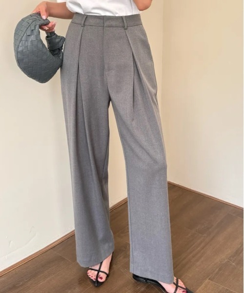 BIRTHDAY BASH(バースデイバッシュ)の「TUCK WIDE PANTS(その他パンツ・レディース・グレー・MEDIUM/SMALL)」の3枚目の写真