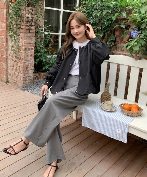 BIRTHDAY BASH(バースデイバッシュ)の「TUCK WIDE PANTS(その他パンツ・レディース・グレー・MEDIUM/SMALL)」の10枚目の写真