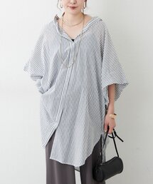 【コットン100%】シアーオーバーサイズブラウス