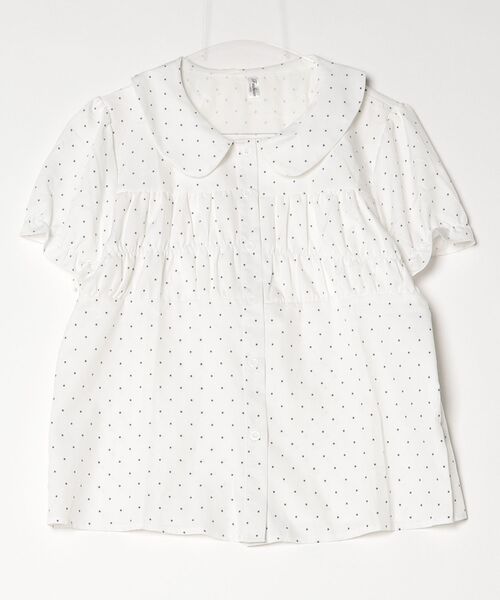 gossip!ロサンゼルス(ゴシップロサンゼルス)の「【Y2Kガーリー】 ドットシャーリングブラウス(Tシャツ/カットソー・レディース・ドット・M)」の4枚目の写真