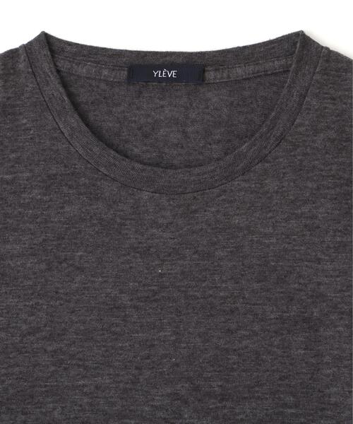 YLEVE(イレーヴ)の「YLEVE / TETRON COTTON SLUB YARN JERSEY SLEEVELESS PULLOVER(Tシャツ/カットソー・レディース・グレー/ブルー/ホワイト・1)」の7枚目の写真