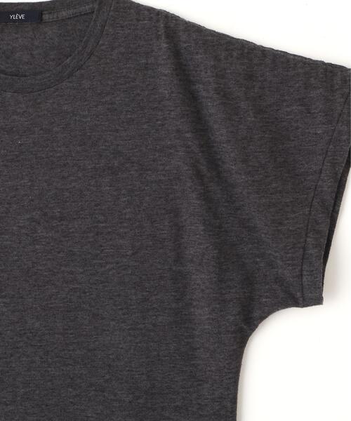 YLEVE(イレーヴ)の「YLEVE / TETRON COTTON SLUB YARN JERSEY SLEEVELESS PULLOVER(Tシャツ/カットソー・レディース・グレー/ブルー/ホワイト・1)」の8枚目の写真