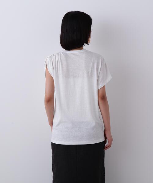 YLEVE(イレーヴ)の「YLEVE / TETRON COTTON SLUB YARN JERSEY SLEEVELESS PULLOVER(Tシャツ/カットソー・レディース・グレー/ブルー/ホワイト・1)」の14枚目の写真