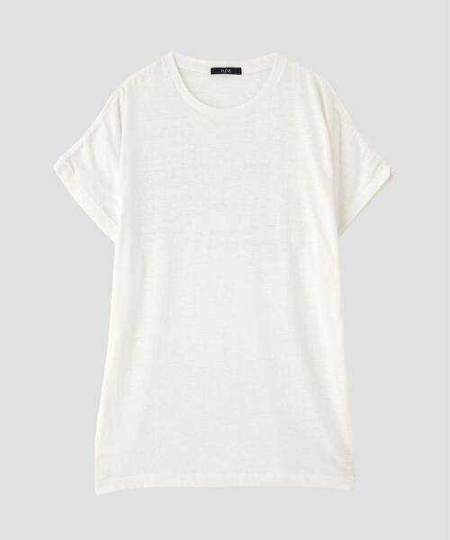 YLEVE(イレーヴ)の「YLEVE / TETRON COTTON SLUB YARN JERSEY SLEEVELESS PULLOVER(Tシャツ/カットソー・レディース・グレー/ブルー/ホワイト・1)」の18枚目の写真