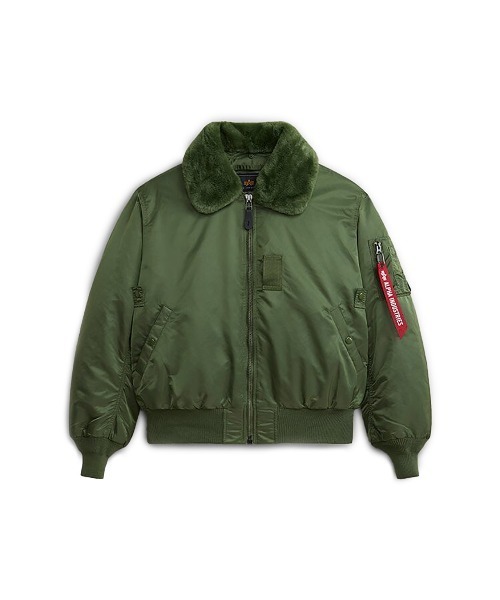 Alpha Industries(アルファインダストリーズ)の「Alpha Industries/アルファインダストリーズ/B-15 HERITAGE FIT FLIGHT JACKET/B-15 ヘリテージフィット フライトジャケット(ミリタリージャケット・メンズ・ブラック/セージグリーン・S/M/L/2XL/XL/XS)」の10枚目の写真
