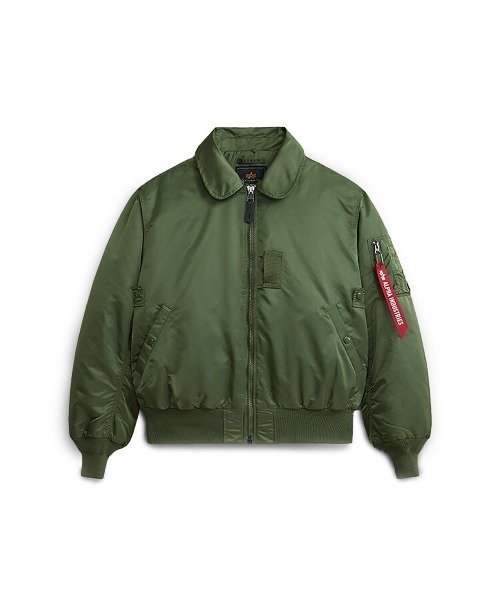 Alpha Industries(アルファインダストリーズ)の「Alpha Industries/アルファインダストリーズ/B-15 HERITAGE FIT FLIGHT JACKET/B-15 ヘリテージフィット フライトジャケット(ミリタリージャケット・メンズ・ブラック/セージグリーン・S/M/L/2XL/XL/XS)」の11枚目の写真