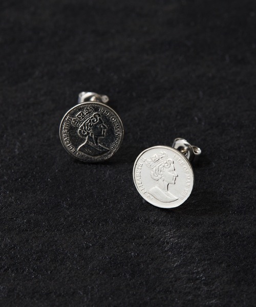 COLLAGE GALLARDAGALANTE(コラージュガリャルダガランテ)の「シルバーコインピアス/Sivelle.(ピアス(両耳用)・レディース・シルバー・FREE)」の2枚目の写真