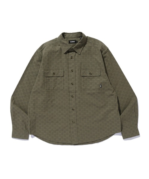 XLARGE(エクストララージ)の「BASKET CHECK L/S SHIRT(シャツ/ブラウス・メンズ・ブラック/オリーブ・XL/L/M/S)」の4枚目の写真