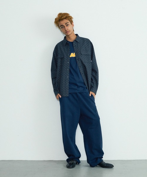 XLARGE(エクストララージ)の「BASKET CHECK L/S SHIRT(シャツ/ブラウス・メンズ・ブラック/オリーブ・XL/L/M/S)」の3枚目の写真