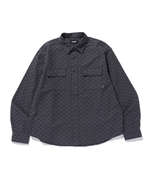 XLARGE(エクストララージ)の「BASKET CHECK L/S SHIRT(シャツ/ブラウス・メンズ・ブラック/オリーブ・XL/L/M/S)」の5枚目の写真