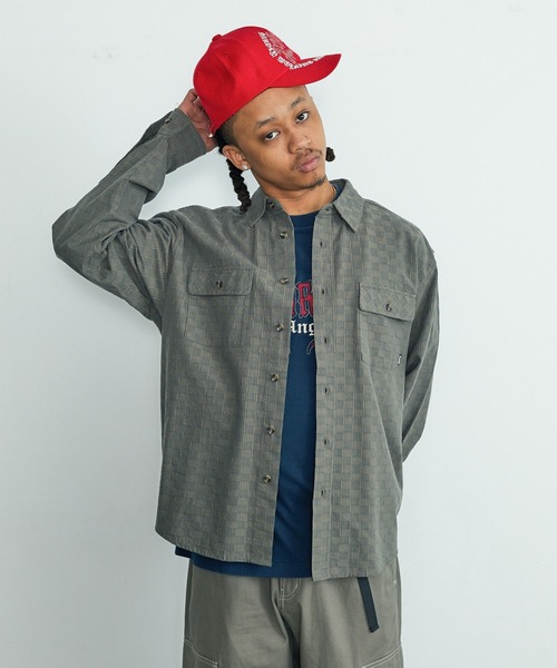 XLARGE(エクストララージ)の「BASKET CHECK L/S SHIRT(シャツ/ブラウス・メンズ・ブラック/オリーブ・XL/L/M/S)」の10枚目の写真