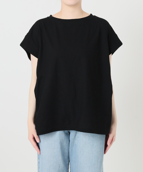 IENA(イエナ)の「《追加/接触冷感》フレンチタックスリーブ ドロストTシャツ(Tシャツ/カットソー・レディース・ブラック/グレー/ブラウン・FREE)」の13枚目の写真
