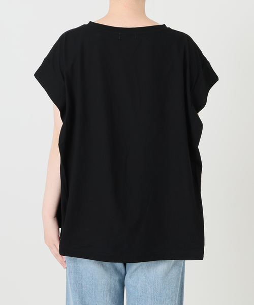IENA(イエナ)の「《追加/接触冷感》フレンチタックスリーブ ドロストTシャツ(Tシャツ/カットソー・レディース・ブラック/グレー/ブラウン・FREE)」の15枚目の写真