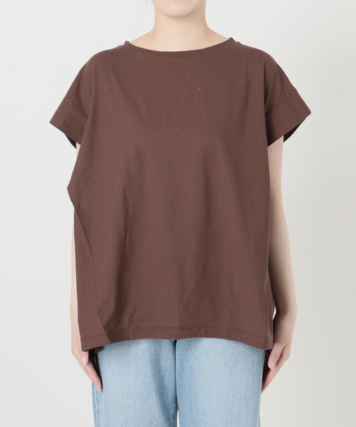 IENA(イエナ)の「《追加/接触冷感》フレンチタックスリーブ ドロストTシャツ(Tシャツ/カットソー・レディース・ブラック/グレー・FREE)」の11枚目の写真