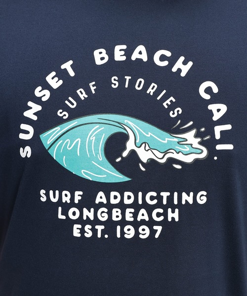 B&T CLUB（ビーティークラブ）の「Tシャツ 半袖 メンズ 大きいサイズ RETROSURFプリント クルーネック カットソー B＆T CLUB (ビーアンドティークラブ)（Tシャツ/カットソー・メンズ・ネイビー/ライトグレー・X2(4L～5L)/X4(8L～9L)/X3(6L～7L)/X1(3L～4L)）」の12枚目の写真