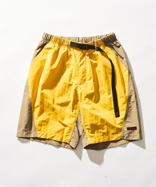 417 EDIFICE(フォーワンセブンエディフィス)の「Gramicci / グラミチ NYLON BLOCK SHORT(その他パンツ・メンズ・ブラック/イエロー/グリーン・MEDIUM/LARGE)」の3枚目の写真