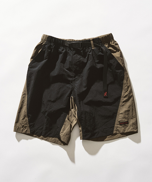417 EDIFICE(フォーワンセブンエディフィス)の「Gramicci / グラミチ NYLON BLOCK SHORT(その他パンツ・メンズ・ブラック/イエロー/グリーン・MEDIUM/LARGE)」の1枚目の写真