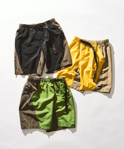 417 EDIFICE(フォーワンセブンエディフィス)の「Gramicci / グラミチ NYLON BLOCK SHORT(その他パンツ・メンズ・ブラック/イエロー/グリーン・MEDIUM/LARGE)」の22枚目の写真