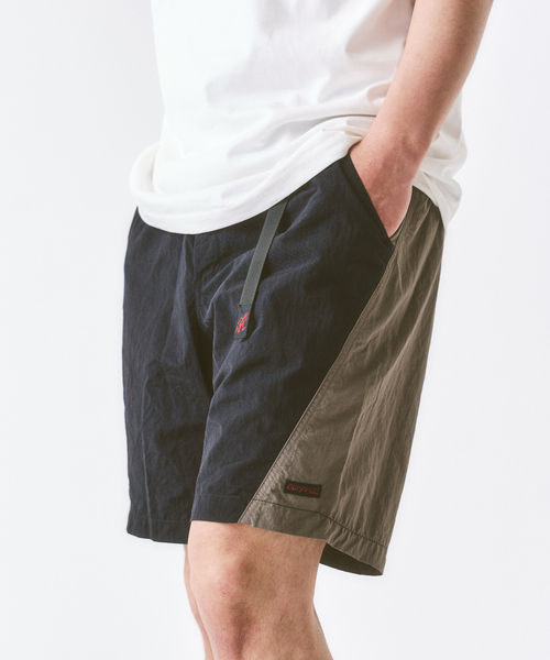 417 EDIFICE(フォーワンセブンエディフィス)の「Gramicci / グラミチ NYLON BLOCK SHORT(その他パンツ・メンズ・ブラック/イエロー/グリーン・MEDIUM/LARGE)」の4枚目の写真