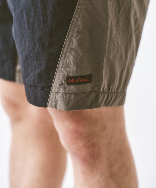 417 EDIFICE(フォーワンセブンエディフィス)の「Gramicci / グラミチ NYLON BLOCK SHORT(その他パンツ・メンズ・ブラック/イエロー/グリーン・MEDIUM/LARGE)」の5枚目の写真