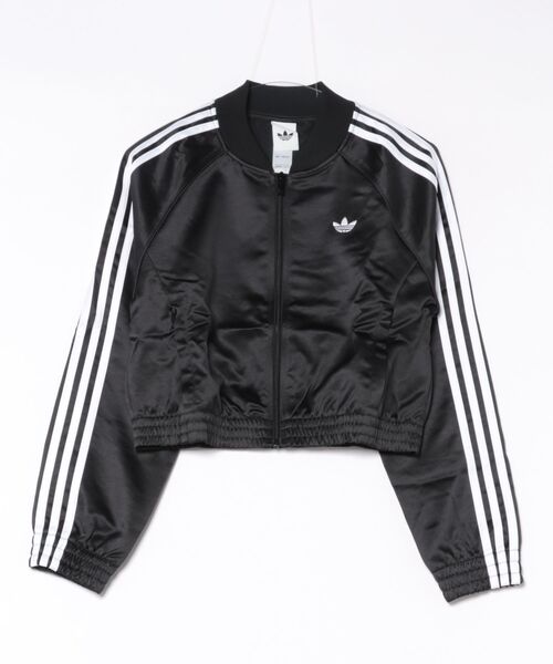 adidas(アディダス)の「ADIDAS ウェア アディダス W SATIN SST JACKET アウター KS9371 BLACK/WHITE(その他アウター・レディース・ブラック・SMALL/MEDIUM/LARGE/X-LARGE)」の1枚目の写真