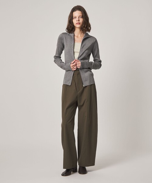 Steven Alan(スティーブンアラン)の「<Steven Alan>リブ ジップアップ プルオーバー(カーディガン/ボレロ・レディース・グレー系/ライトピンク・FREE)」の8枚目の写真