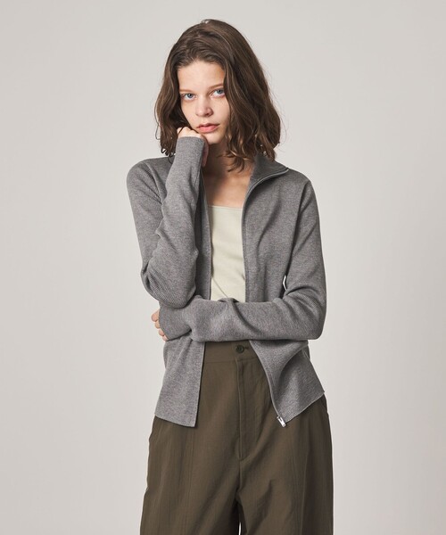 Steven Alan(スティーブンアラン)の「<Steven Alan>リブ ジップアップ プルオーバー(カーディガン/ボレロ・レディース・グレー系/ライトピンク・FREE)」の15枚目の写真