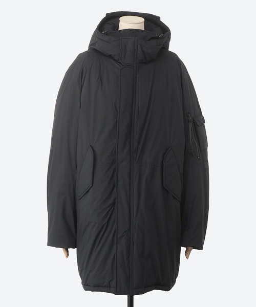 Product Twelve(プロダクトトゥエルブ)の「【Product Twelve】Primaloft Puffer Coat(ダウンジャケット/コート・メンズ・グレー/ブラック・1/2)」の2枚目の写真
