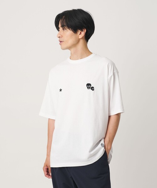 ESPOIR(エスポワール)の「<ESPOIR>Skull EMB Tシャツ(Tシャツ/カットソー・メンズ・ブラック/ホワイト・L/M/XL)」の1枚目の写真