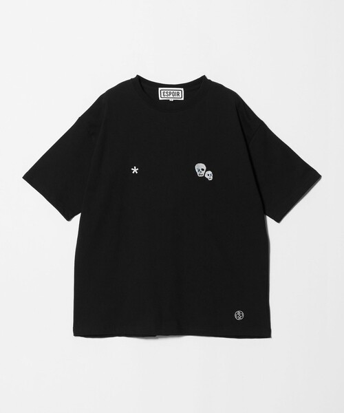 ESPOIR(エスポワール)の「<ESPOIR>Skull EMB Tシャツ(Tシャツ/カットソー・メンズ・ブラック/ホワイト・L/M/XL)」の6枚目の写真