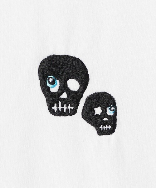 ESPOIR(エスポワール)の「<ESPOIR>Skull EMB Tシャツ(Tシャツ/カットソー・メンズ・ブラック/ホワイト・L/M/XL)」の12枚目の写真