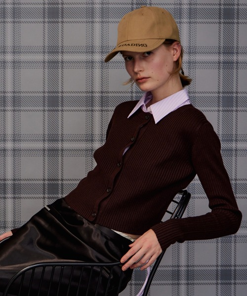 MAISON SPECIAL(メゾンスペシャル)の「Layered Shirt Knit/レイヤードシャツニット(ニット/セーター・レディース・ブラック/ブラウン/グレー・FREE)」の1枚目の写真