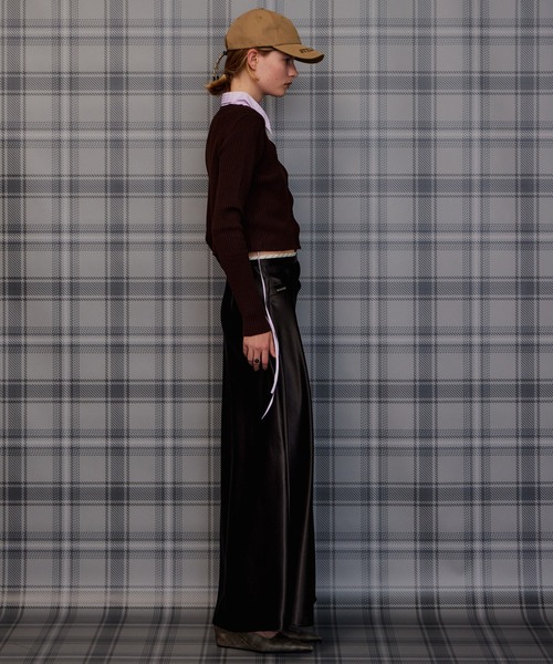 MAISON SPECIAL(メゾンスペシャル)の「Layered Shirt Knit/レイヤードシャツニット(ニット/セーター・レディース・ブラック/ブラウン/グレー・FREE)」の7枚目の写真
