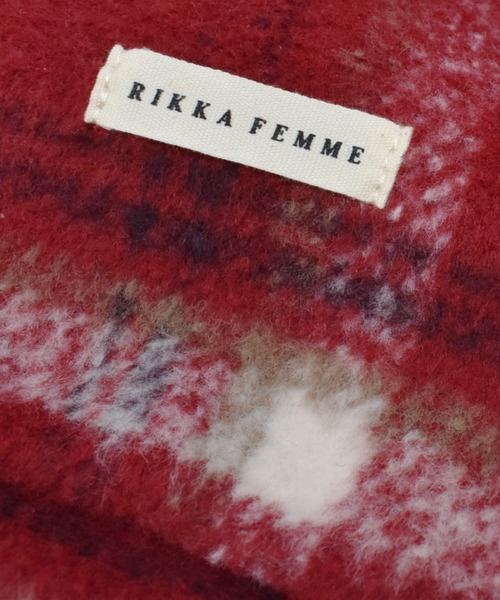 RIKKA FEMME(リッカファム)の「RIKKA FEMME/リッカファム トートバッグ チェックシャギートート RFA6F-0102(トートバッグ・レディース・レッド/グリーン/ベージュ・ONE)」の15枚目の写真