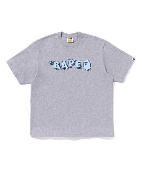 A BATHING APE(アベイシングエイプ)の「ABC CAMO BAPE LOGO RELAXED FIT TEE(Tシャツ/カットソー・メンズ・グレー/ブラック/ホワイト・SMALL/X-LARGE/MEDIUM/LARGE/XX-LARGE)」の3枚目の写真
