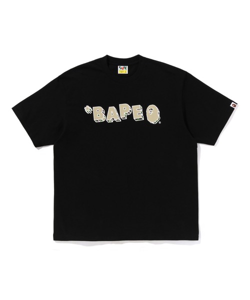 A BATHING APE(アベイシングエイプ)の「ABC CAMO BAPE LOGO RELAXED FIT TEE(Tシャツ/カットソー・メンズ・グレー/ブラック/ホワイト・SMALL/X-LARGE/MEDIUM/LARGE/XX-LARGE)」の2枚目の写真