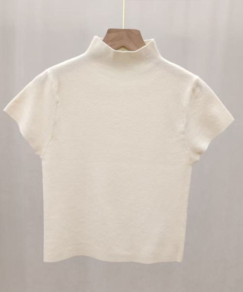 Amulet(アミュレット)の「上品なハイネックで大人らしく着こなす ハイネックニットトップス(ニット/セーター・レディース・ブラック/ホワイト/アイボリー/グレー/ブラウン・FREE)」の7枚目の写真